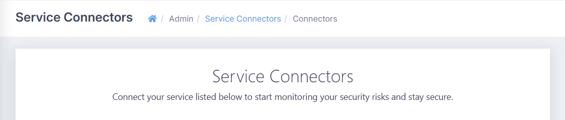 The list of service connectors